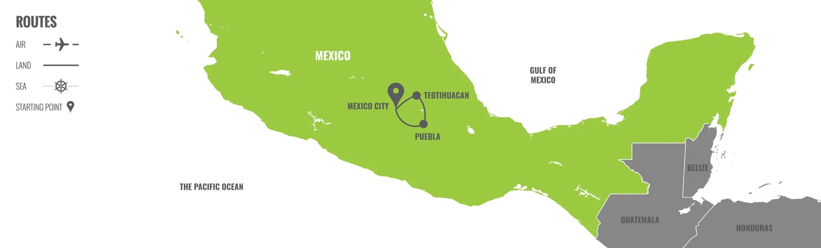 Mexico City: Aztec Adventure  map