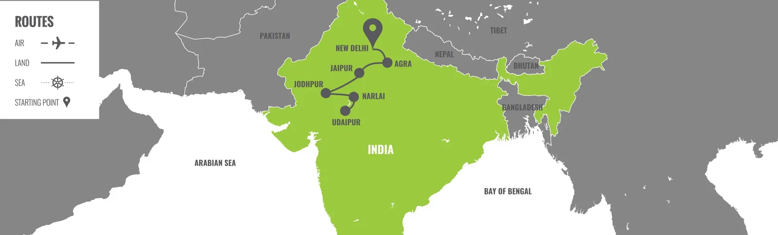 Inde : Incursion au Festival Holi map