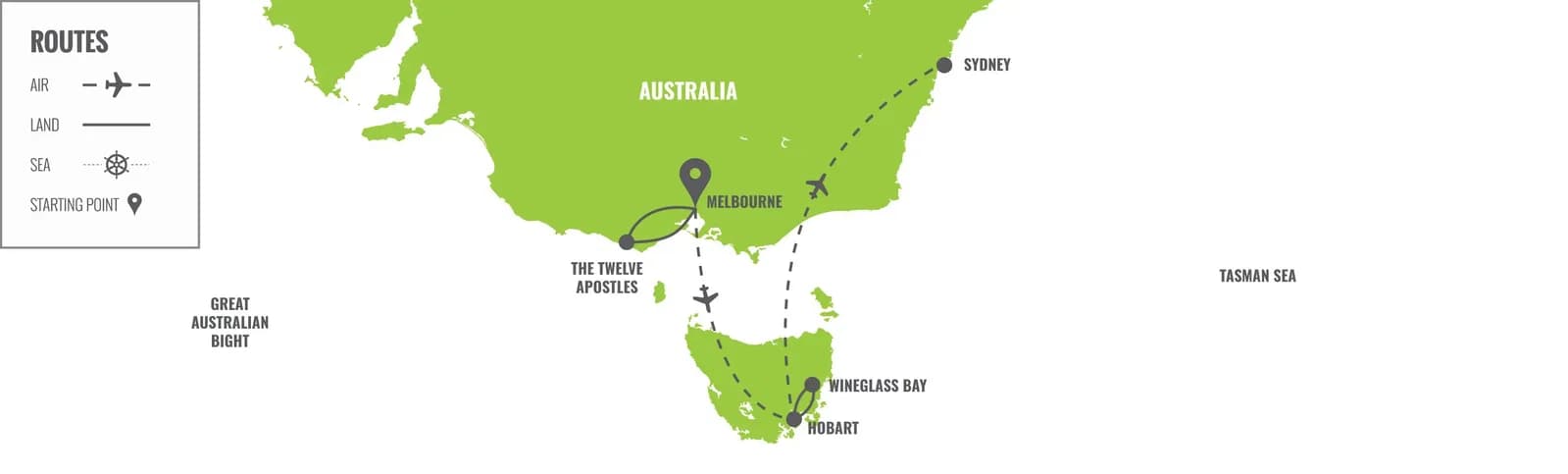Australie : Mardi Gras Down Under map