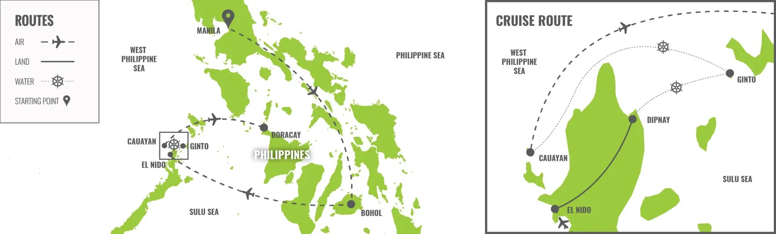 Philippines: Island Hopping Adventure  map