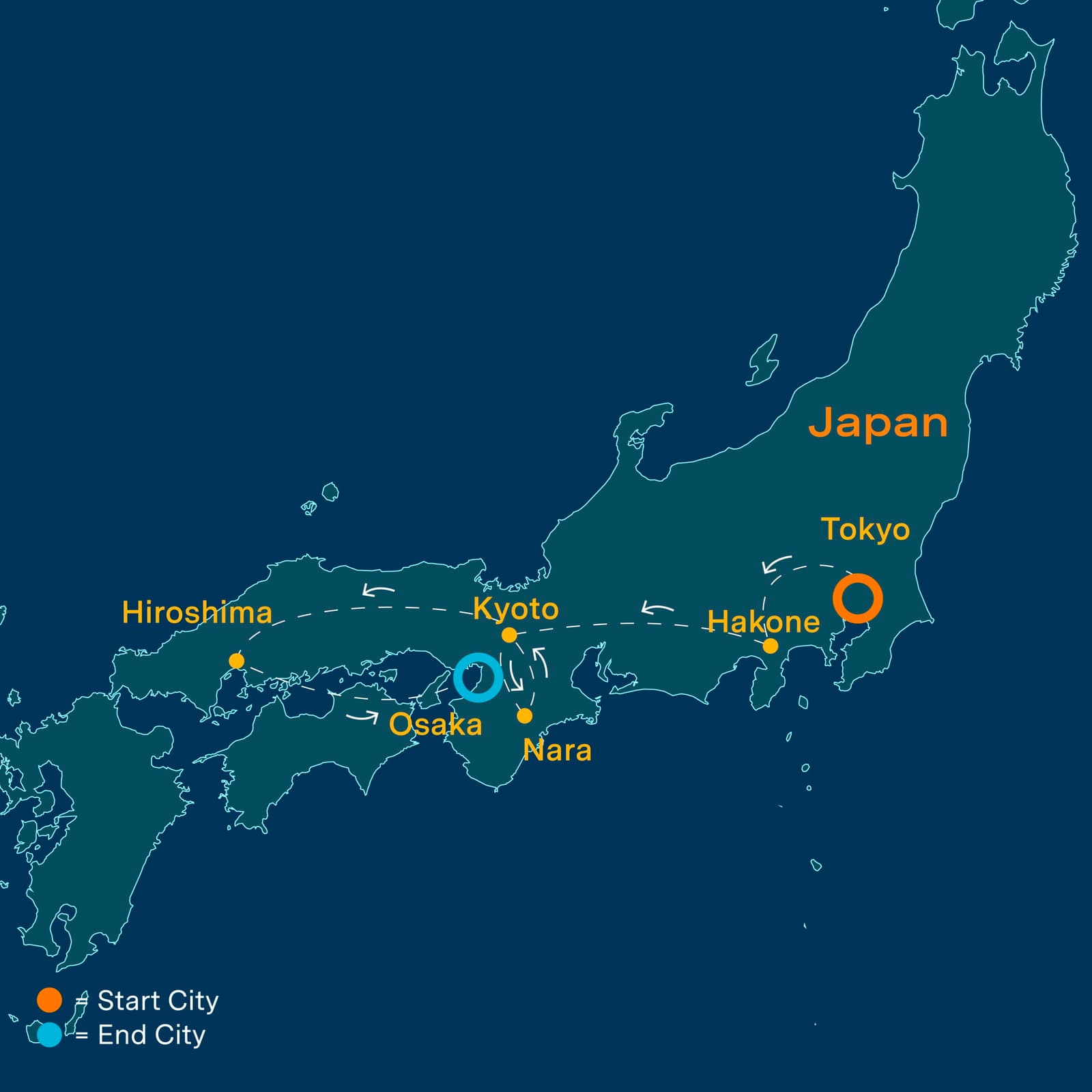 Le Japon Mystique et Moderne map
